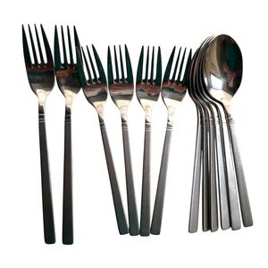 12 pc Oneida 18/10 MCM Style Flatware Indonesia
